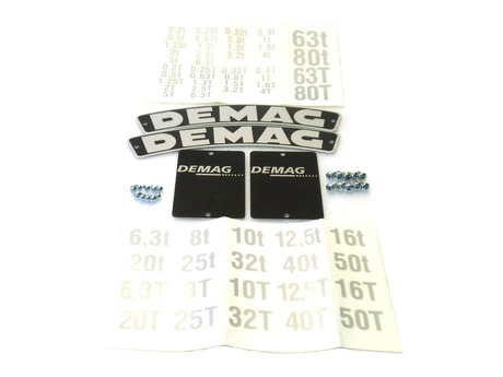 DEMAG Capacity plate set Neutral 74x 114