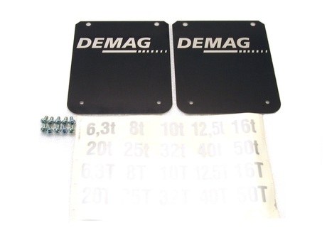 DEMAG Capacity plate set Neutral 150x 187