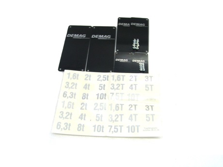 DEMAG Capacity plate set Neutral DH  DR