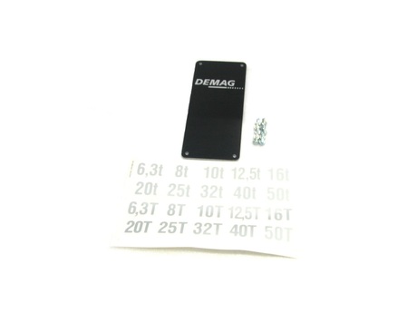 DEMAG Capacity plate set Neutral 92x 217