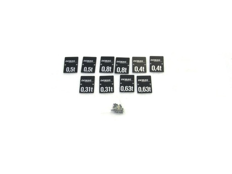 DEMAG Capacity plate set Neutral 44x 80
