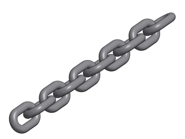 LIFTKET chain 7,2x21 EN818-7-T 120 m passivated Built type(s) 07093,07194,07196,07198,09790,097,92